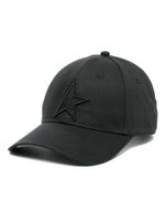 Golden Goose logo-patch cotton baseball cap - Noir