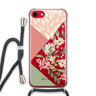 Sweet heaven geometrics: iPhone SE 2020 Transparant Hoesje met koord