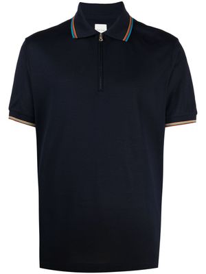 Paul Smith polo à détails rayés - Bleu