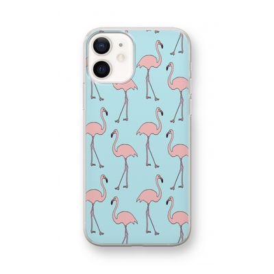 Anything Flamingoes: iPhone 12 mini Transparant Hoesje
