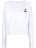 Vivienne Westwood sweat à motif Orb brodé - Blanc