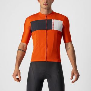 Castelli Prologo 7 fietsshirt korte mouw vuurrood heren L