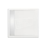 Xenz Easytray 90x90x5 cm acryl zelfdragende douchebak incl. gootcover wit glans - thumbnail