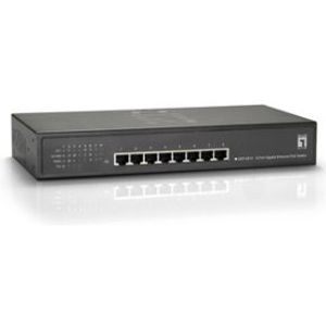 LevelOne GEP-0812 netwerk-switch Unmanaged Gigabit Ethernet (10/100/1000) Power over Ethernet (PoE)