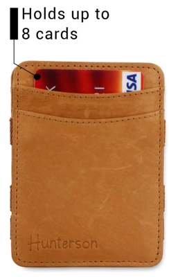 Hunterson Cognac Magic Wallet Portefeuille