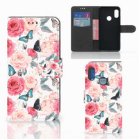 Xiaomi Mi A2 Lite Hoesje Butterfly Roses - thumbnail