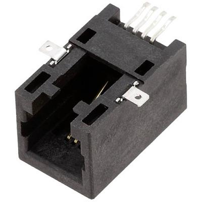 encitech RJJU-44-141-E3H-007 RJ-inbouwbus 3253-0005-02 Bus, inbouw horizontaal Aantal polen (sensoren) 4P4C 1 stuk(s)