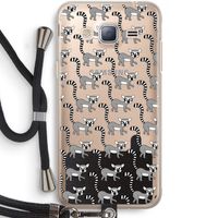 Makis: Samsung Galaxy J3 (2016) Transparant Hoesje met koord