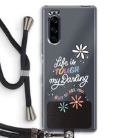 Tough Life: Sony Xperia 5 Transparant Hoesje met koord
