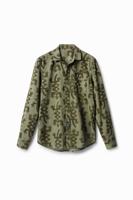 Shirt met lange mouwen en hagedissen - GREEN - M - thumbnail