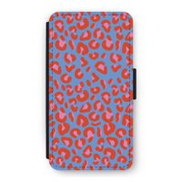 Leopard blue: iPhone 11 Pro Flip Hoesje