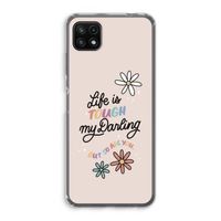Tough Life: Samsung Galaxy A22 5G Transparant Hoesje