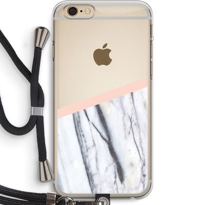 A touch of peach: iPhone 6 PLUS / 6S PLUS Transparant Hoesje met koord