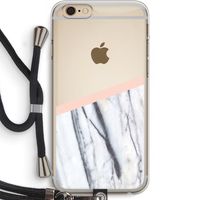 A touch of peach: iPhone 6 PLUS / 6S PLUS Transparant Hoesje met koord