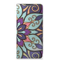 Poco X4 Pro 5G Smart Cover Purple Flower