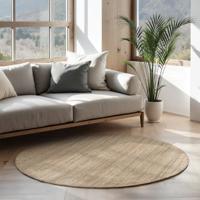 Vloerkleed Jaipur Rond - Bruin maat: xcm - materiaal: Jute - Dekbed-Discounter.nl