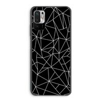 Geometrische lijnen wit: Xiaomi Redmi Note 10 5G Transparant Hoesje