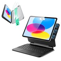 iPad 11" (A16, 2025) Rebound Magnetic Keyboard Case Protection Bundle-US Layout-Black