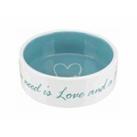 Voerbak voor honden Trixie Pet's Home Blauw Crème Ø 12 cm 300 ml