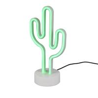 Trio TafellampCactus met groen licht - R55220101 Trio TafellampCactus met groen licht - R55220101