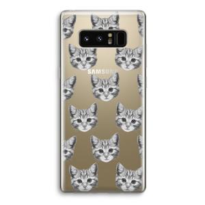 Kitten: Samsung Galaxy Note 8 Transparant Hoesje