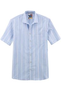 OLYMP Casual Modern Fit Overhemd Korte mouw blauw