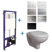 Toiletset Budget Set 02 B&W Compact Met B&W Drukplaat - thumbnail