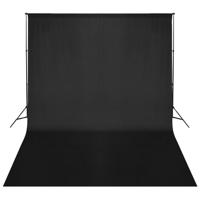 VidaXL Achtergrondsysteem 500x300 cm zwart