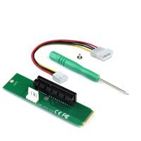 PCI-E 4 X Female naar NGFF M.2 M Male Adapter Converter sleutelkaart met Power Kabel