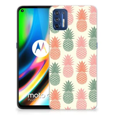 Motorola Moto G9 Plus | Siliconen Case | Ananas
