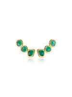 Monica Vinader boucles d'oreilles GP Siren Climber Green Onyx - Vert