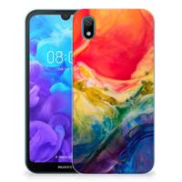 Smartphone hoesje Huawei Y5 (2019) Watercolor Dark
