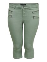 ONLY CARMAKOMA skinny fit capri jeans CARSARAH groen - thumbnail