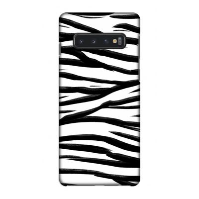 Zebra pattern: Samsung Galaxy S10 4G Volledig Geprint Hoesje