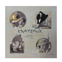 Canvas Schilderij Chapeaux