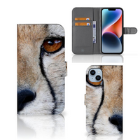 iPhone 15 Plus Telefoonhoesje met Pasjes Cheetah