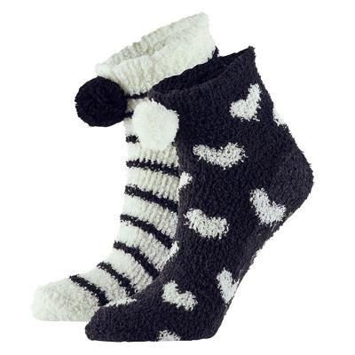 Apollo bedsokken / huissokken - dames - 2-pack - zwart/grijs - one size - Slaapsokken - Slofsokken Apollo bedsokken / huissokken - dames - 2-pack - zwart/grijs - one size - Slaapsokken - Slofsokken