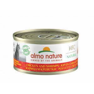 Almo Nature HFC Natural kip en garnaaltjes (70 gram) 24 x 70 g