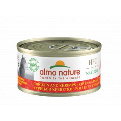 Almo Nature HFC Natural kip met garnalen natvoer kat (70 g) 18 x 70 g