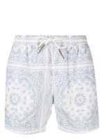 Eleventy short de bain à imprimé cachemire - Blanc
