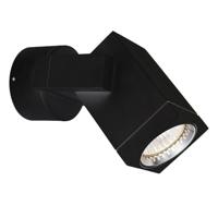 KS Verlichting WandspotCubic Alu voor buiten zwart - 7127D4