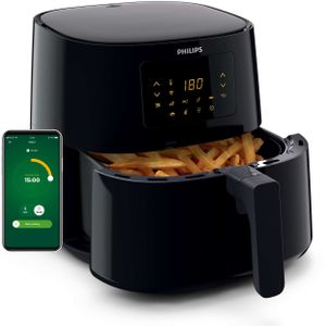 Philips Essential Rapid Air-technologie, 1,2 kg, 6,2 l, zwart, Airfryer XL