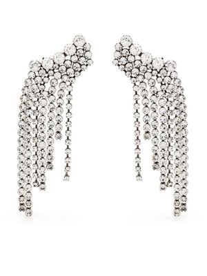 ISABEL MARANT boucles d'oreilles frangées à ornements en cristal - Argent