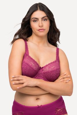 Grote Maten Beugelbeha, Dames, paars, Maat: 90C, Synthetische vezels/Elastaan, Ulla Popken