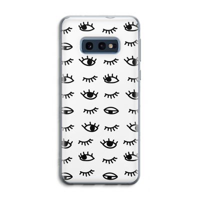 Eye pattern #2: Samsung Galaxy S10e Transparant Hoesje