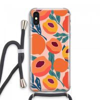 Perzik: iPhone XS Max Transparant Hoesje met koord Perzik: iPhone XS Max Transparant Hoesje met koord