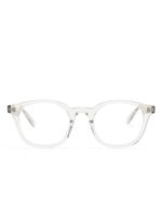 Saint Laurent Eyewear lunettes de vue à monture ronde transparente - Tons neutres - thumbnail