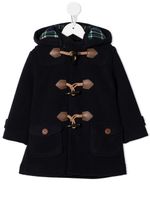 Miki House duffle-coat à capuche - Bleu