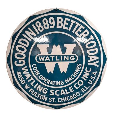 Watling Coinop Logo Emaille Bord - Ø50cm