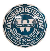 Watling Coinop Logo Emaille Bord - Ø50cm